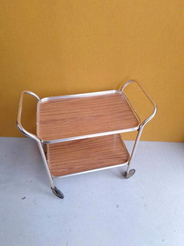 Vintage Barcart, Serveerwagen, Trolley, Dranken Tafeltje image 4