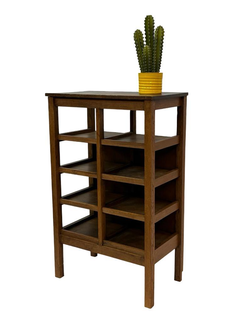 Art Deco Wandkast Vakkenkast Jaren 30 Eiken Open Kast image 2