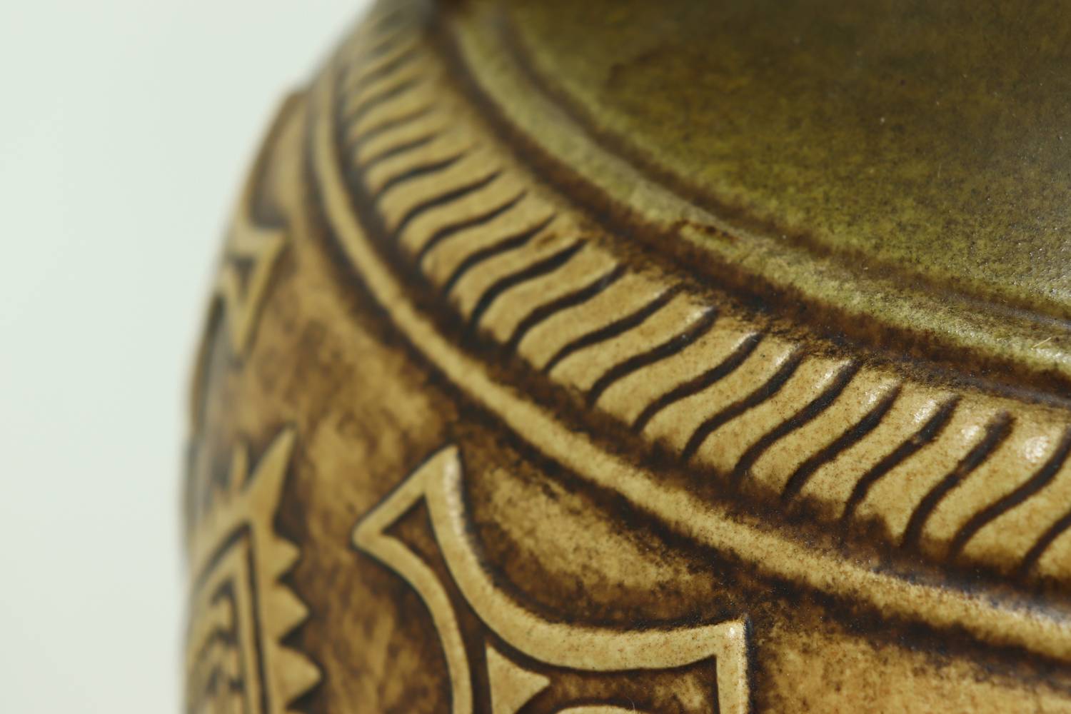 Xl Jasba Vase In Earth Tones 1960s image 6