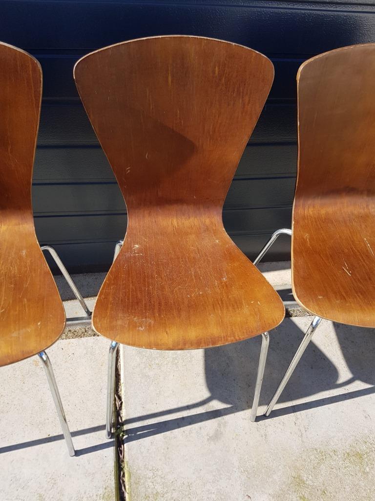 Opruiming! Set Van 3 Deens Design Vintage Vlinderstoelen. image 9