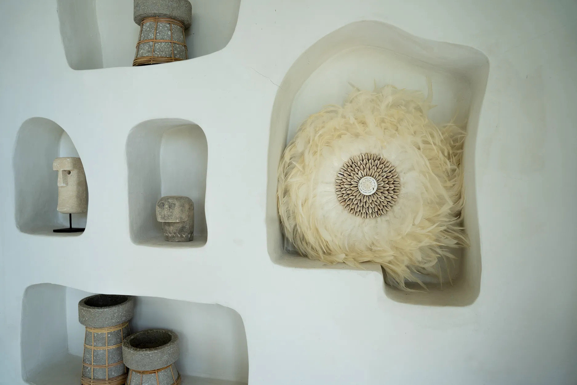 Bazar Bizar | De Coastal Juju Muurdecoratie - Wit - L image 6