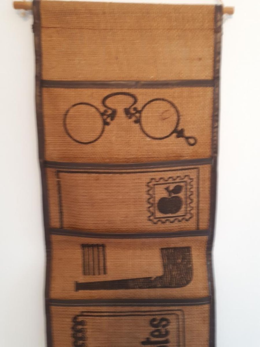 * 70's Jute Obberg Wandkleed Wandecoratie Jaren 70 Wandkleedje image 4