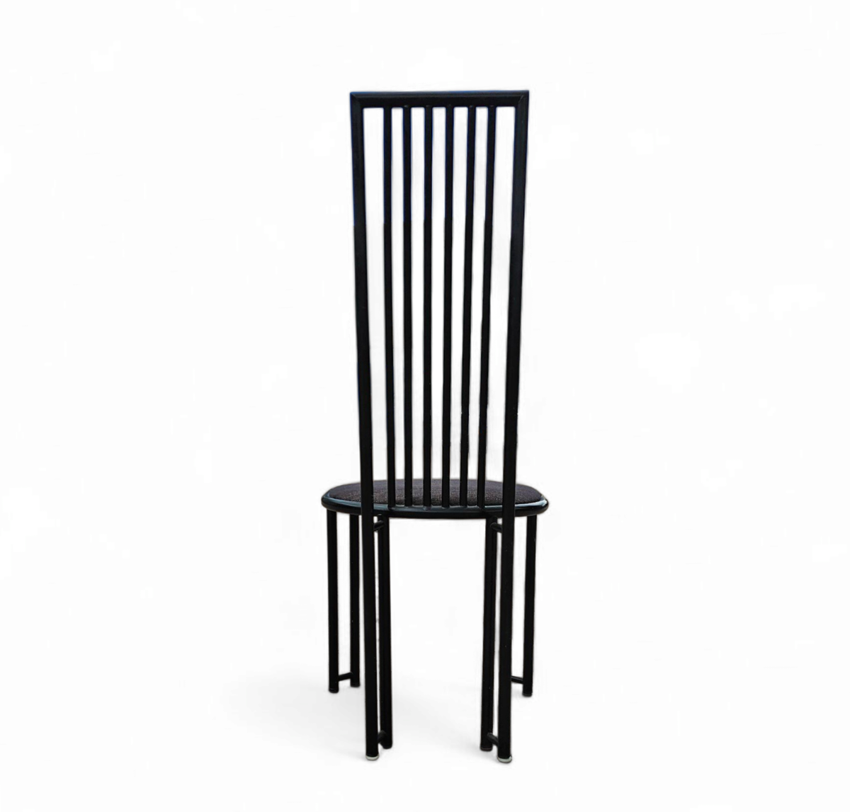 4 X Postmodern Chair / Metal Frame / 1980s image 9
