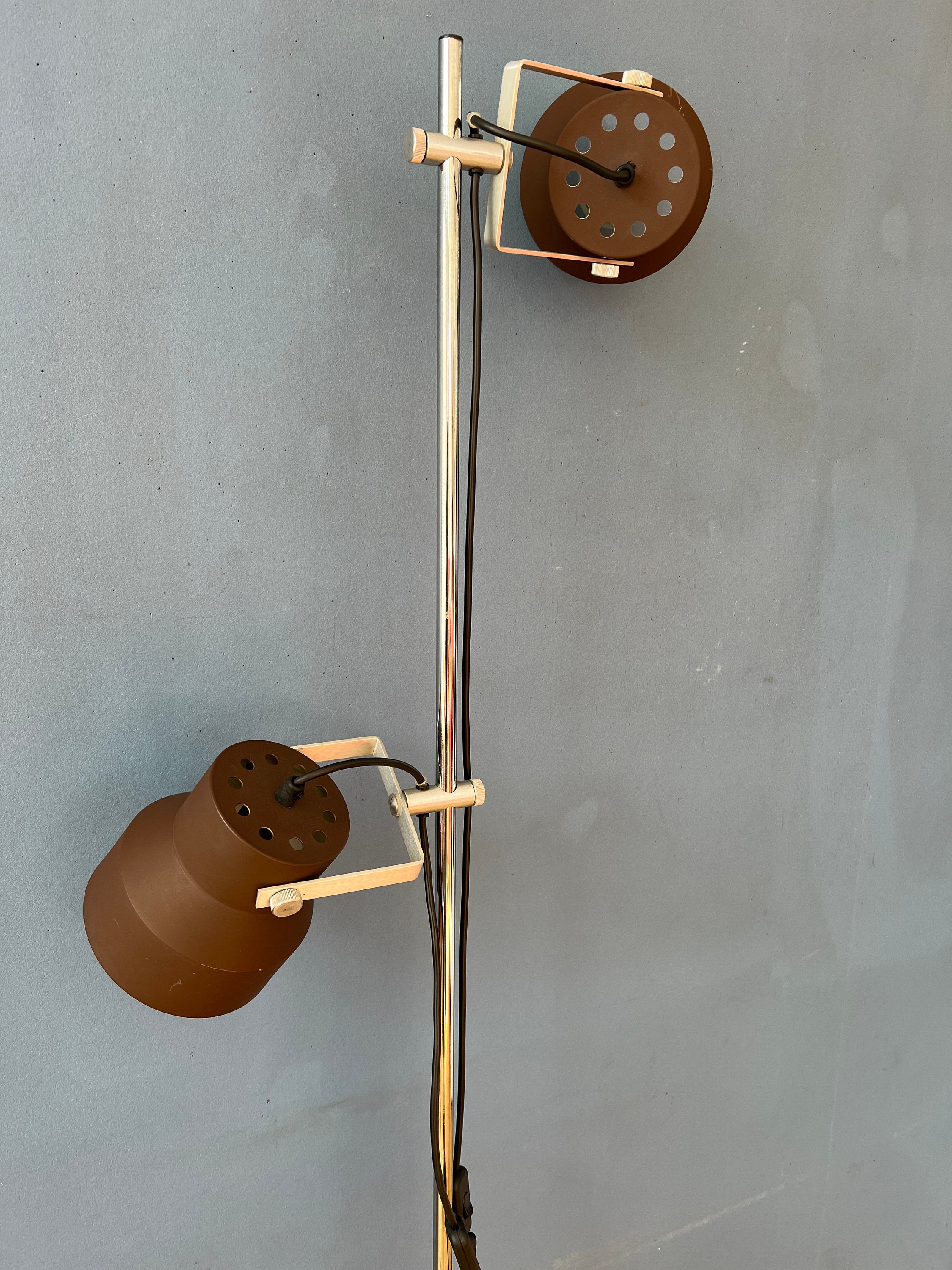 Bruine Anvia Mid Century Space Age Vloerlamp image 8