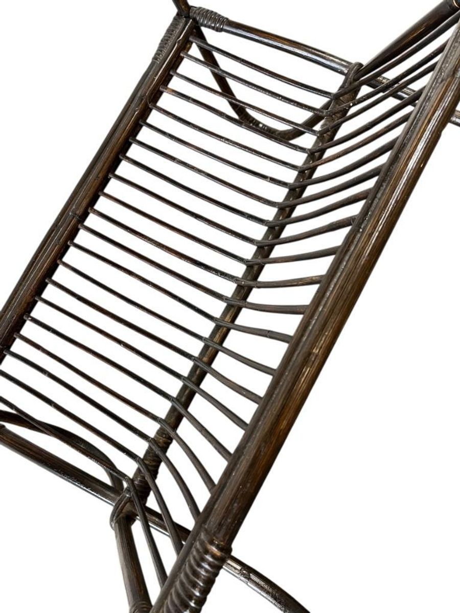 Vintage Rotan Bijzettafel / Sidetable / Plantentafel image 8