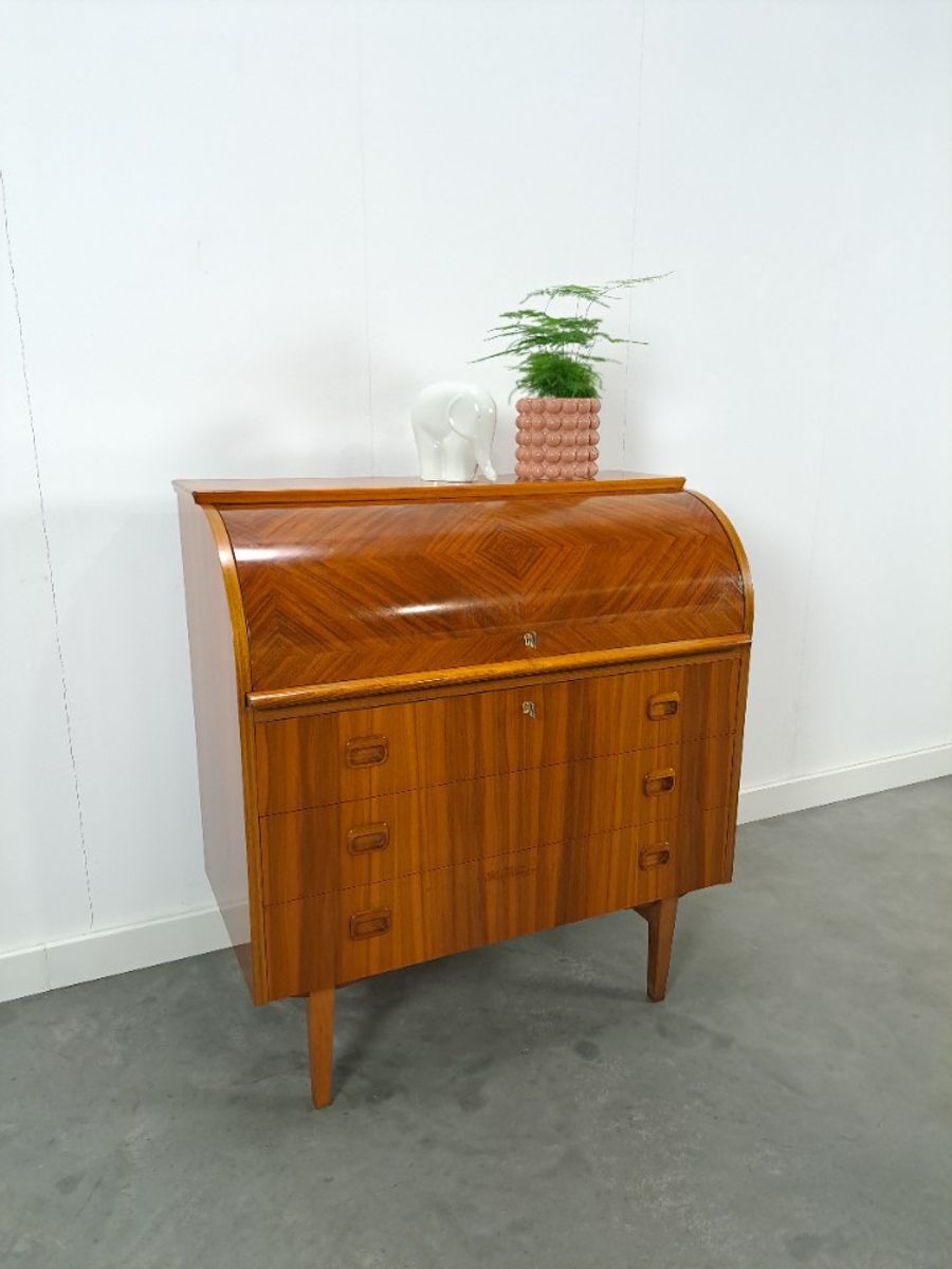 Secretaire Bureau Uit Zweden Met Lades, Scandinavisch Bureau image 15
