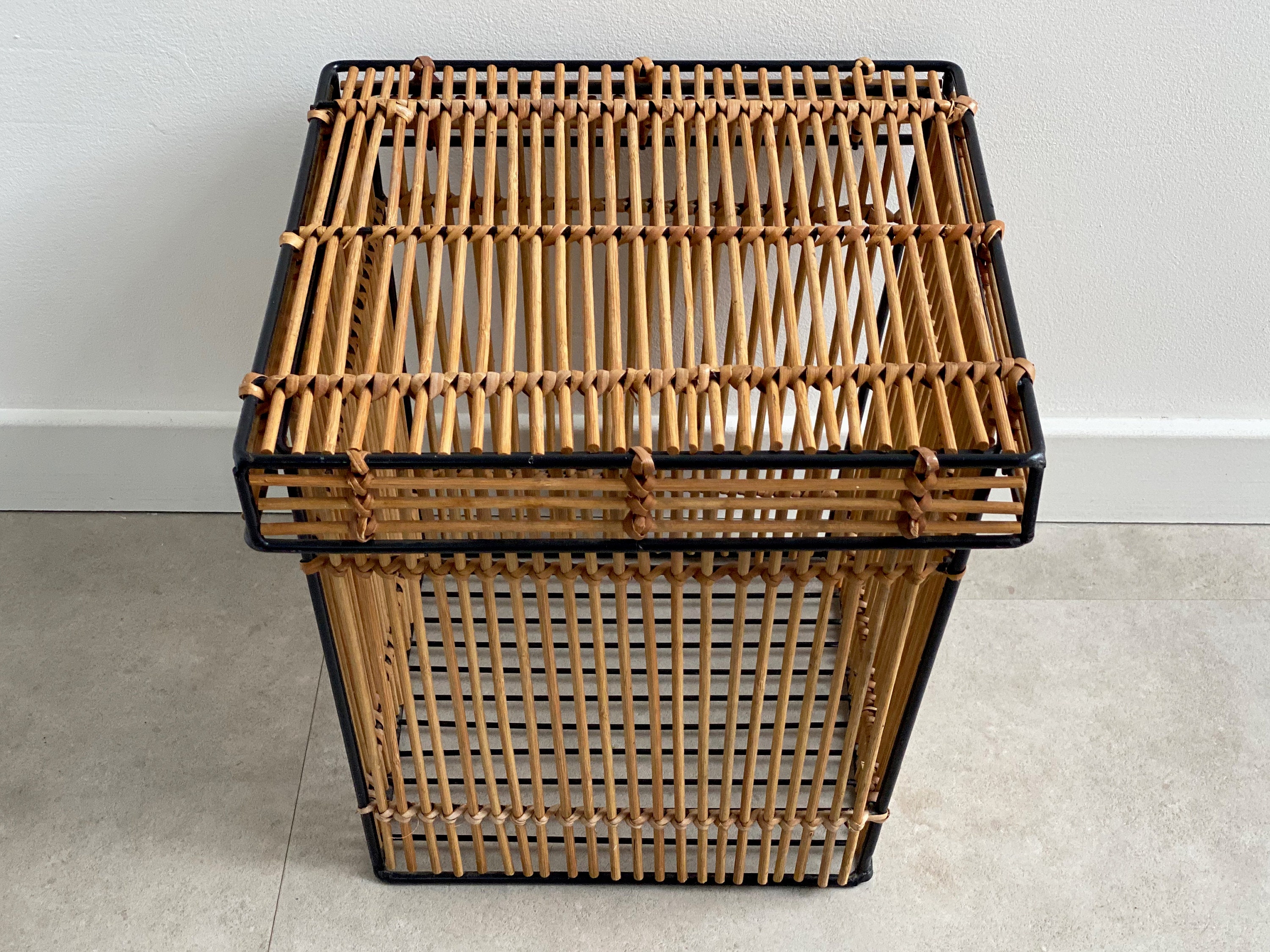 Mid Century Rohe Noordwolde Rotan Mand image 9