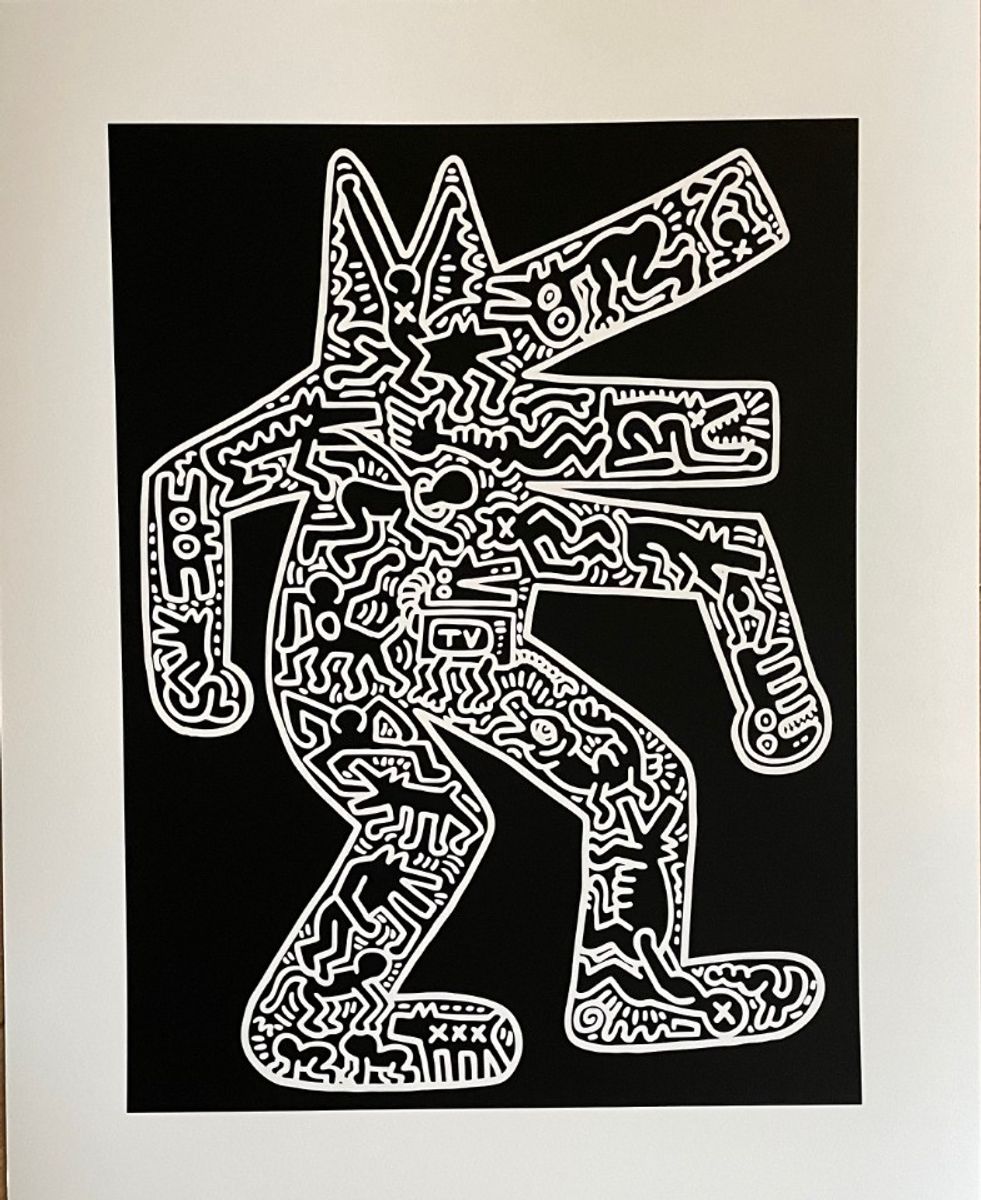 Keith Haring (1958-1990), Dog, 1985, Licensed By Artestar Ny, Printed In U.k. image 2