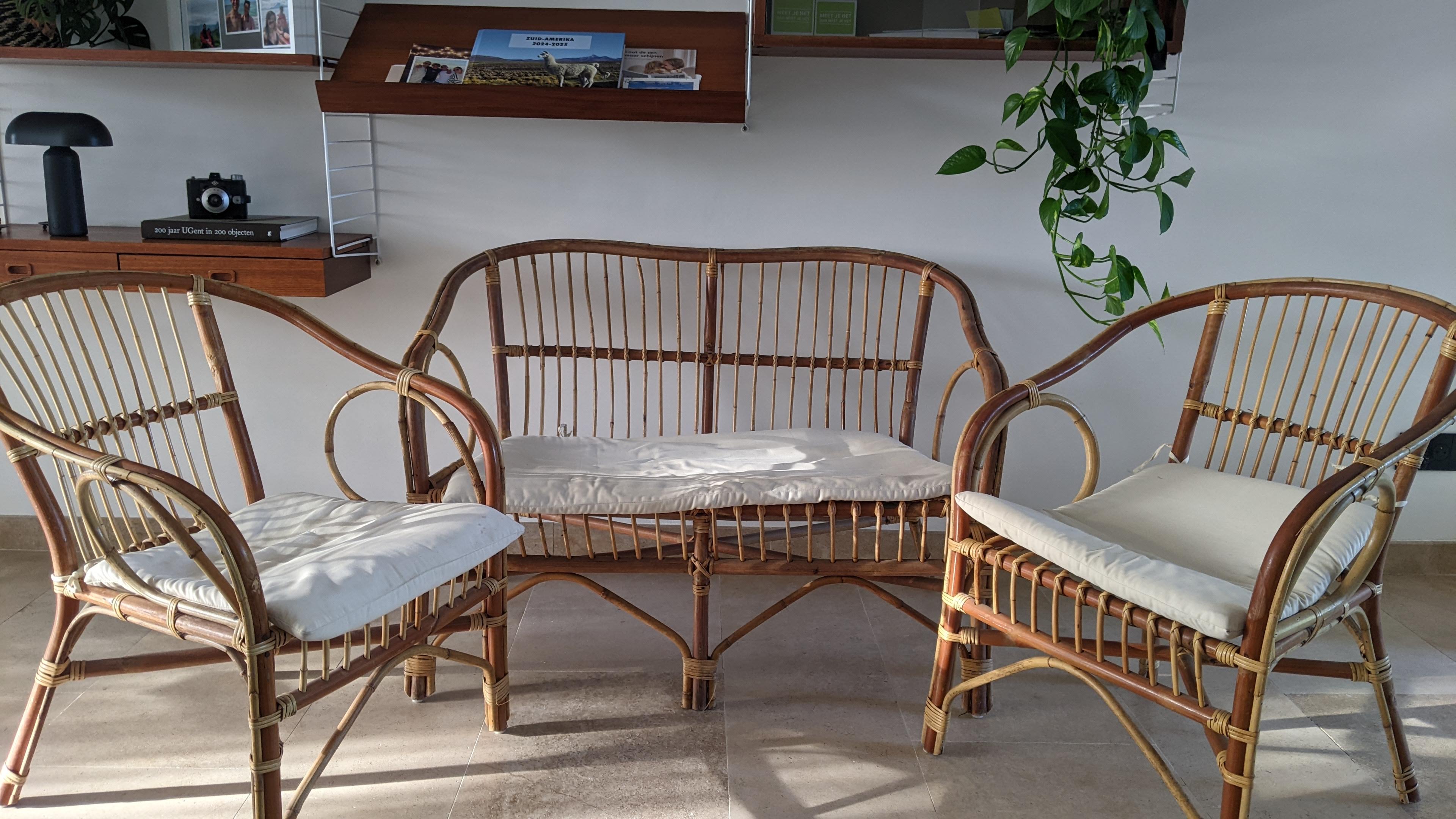 Rotan Stoelen Set image 2
