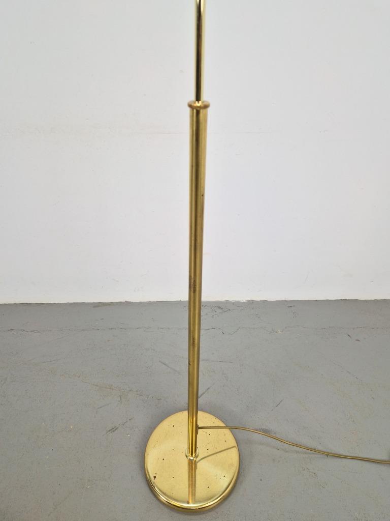 Regency Vloerlamp Messing Verstelbaar Leeslamp Italy ’70 image 8