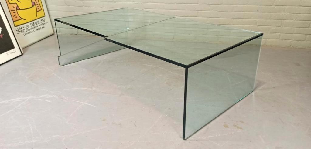 Vintage Design Glazen Salontafel, Postmoder image 14