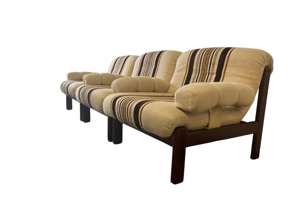 Set Van 3 Vintage Modulaire Fauteuils / Elementenbank image 9