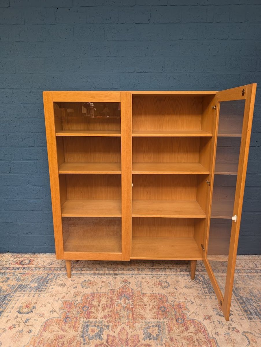 Vintage Eiken Vitrinekast, Deens Design image 6
