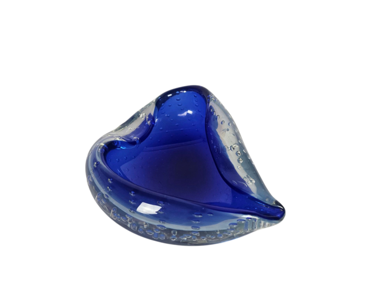 Murano - 'bullicante' - Asbak - Ingesloten Luchtbellen - Italie - 60's image 7