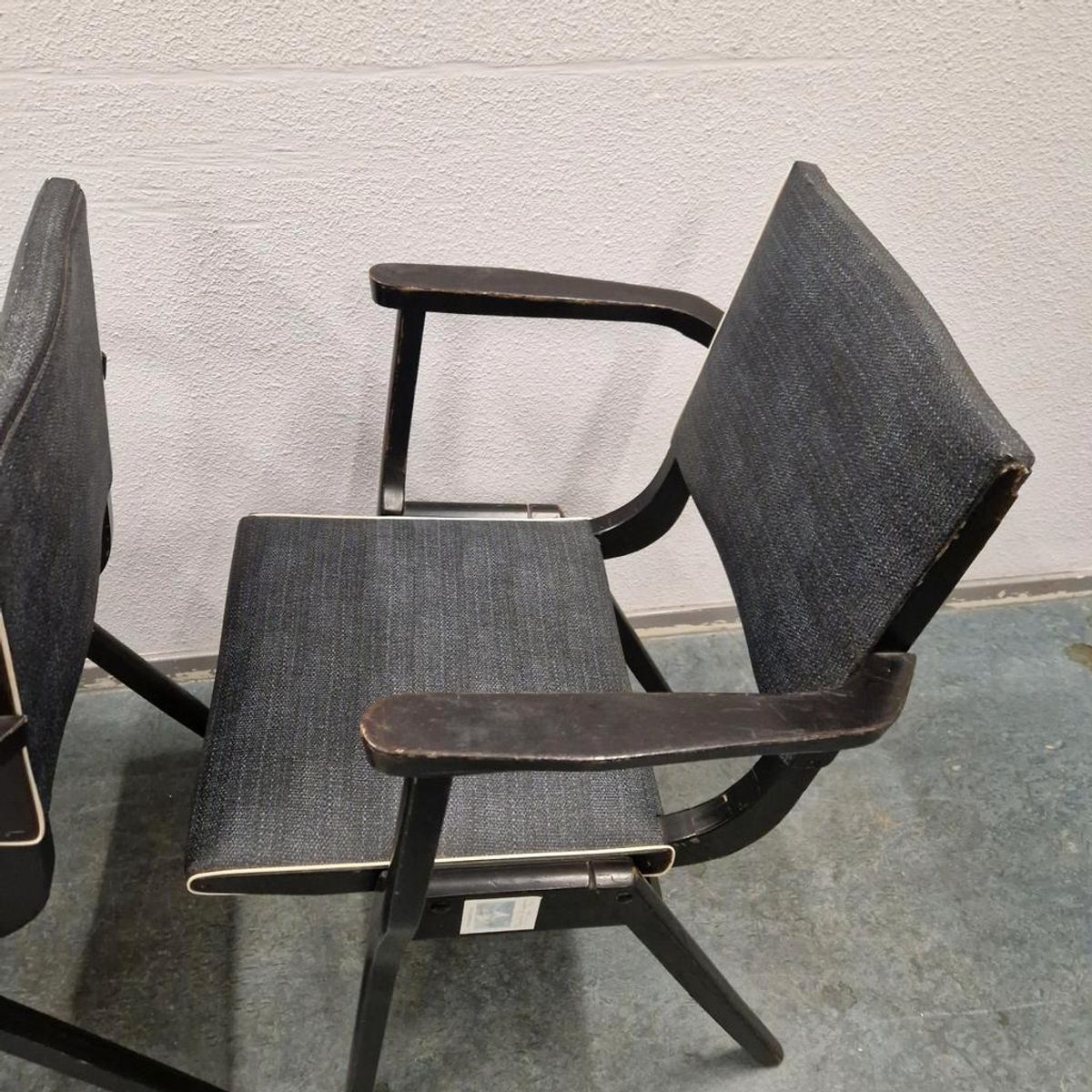 Set Van 4 Vintage Stoelen Stako Eetkamerstoelen Fifties image 7