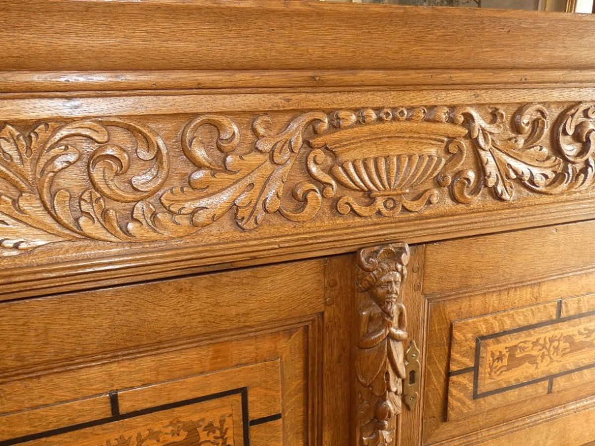 18de Eeuwse Zeeuwse 4deurs Kast Met Inlegwerk. image 8
