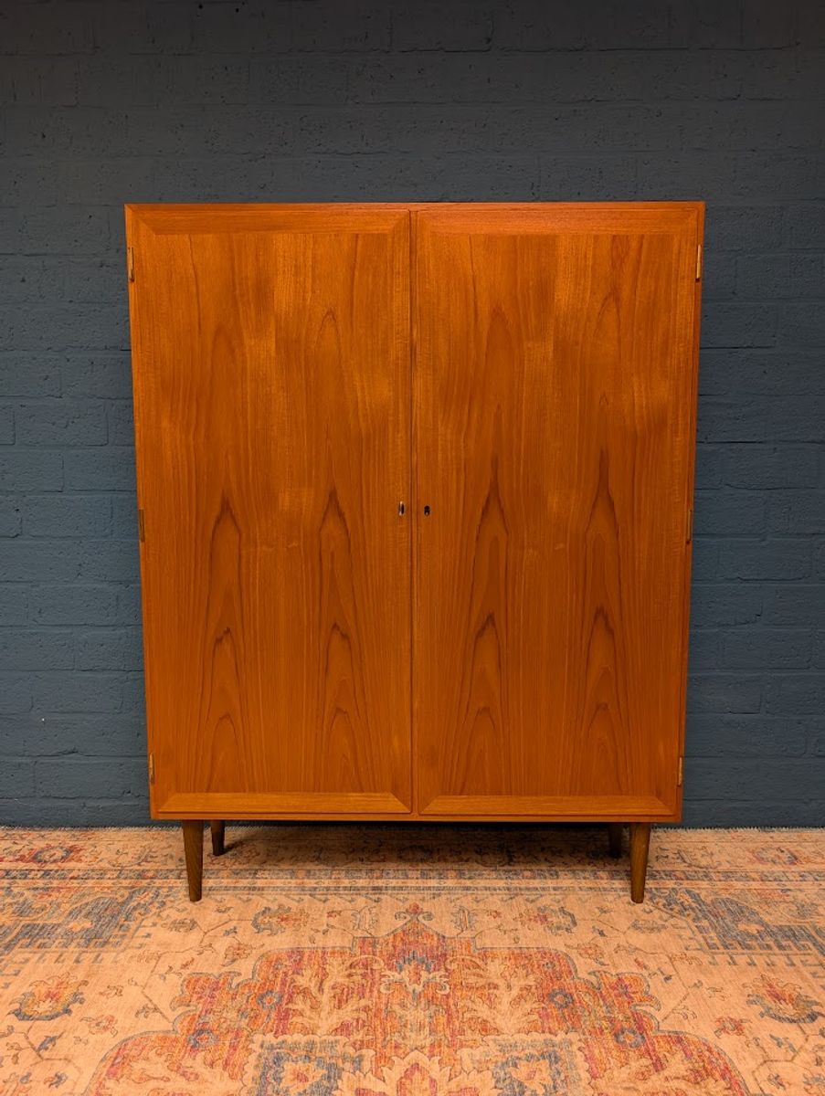 Vintage Kledingkast, Ontwerp Van Kai Winding Voor P. Jeppesen Møbelfabrik, Jaren 60 image 2