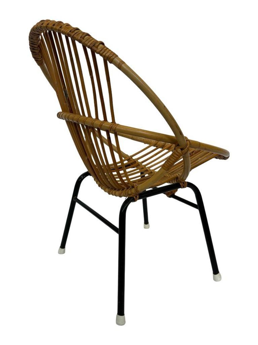 Vintage Rotan Stoel Dirk Van Sliedregt Rohe Noordwolde 1960 image 8
