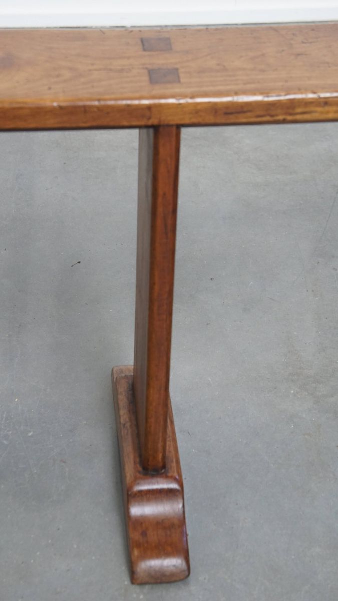 Antieke Halbank/ Bank Voor Aan De Eettafel Met Een Stijlvolle En Tijdloze Uitstraling image 8