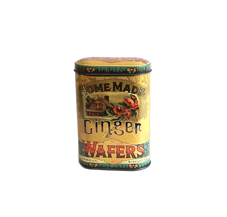 Vintage Biscuit Company Ginger Wafer Blik, Jaren '70 image 3