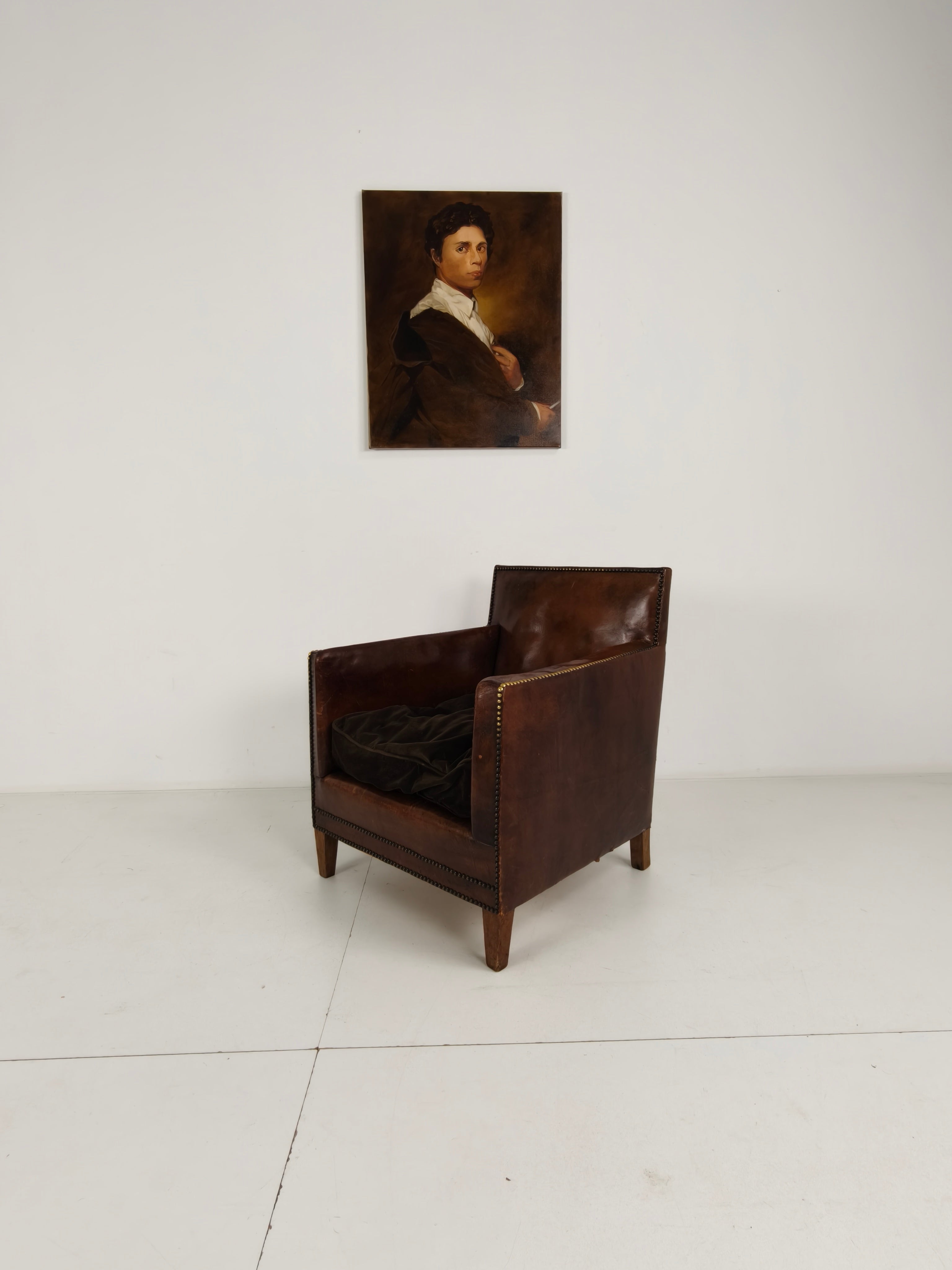 Prachtige Leren Clubfauteuil – Jaren 30 image 4