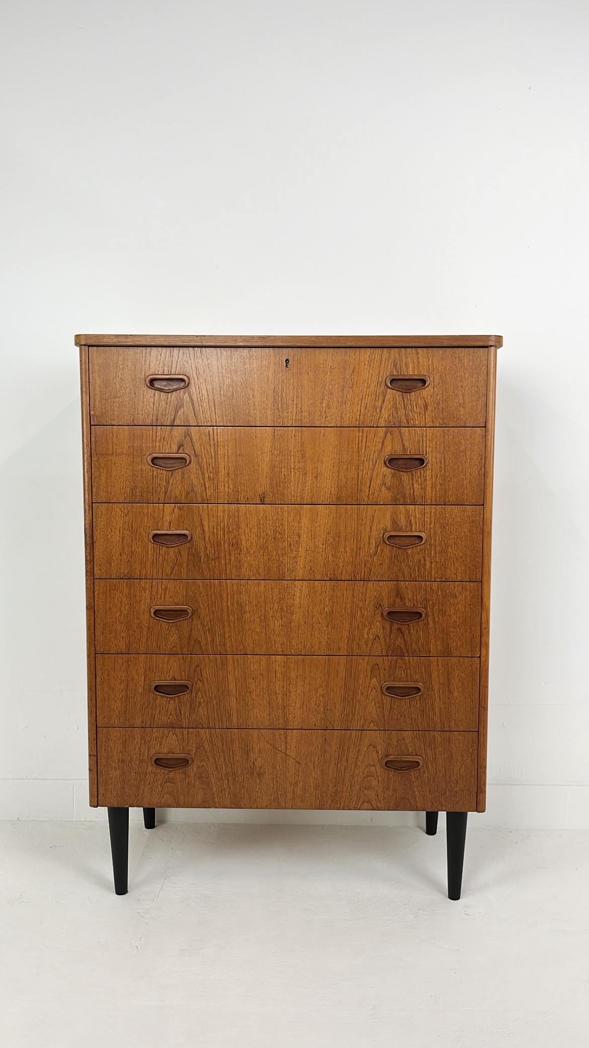 Scandinavisch Vintage Teak Fineren Ladekast Kalmar image 12