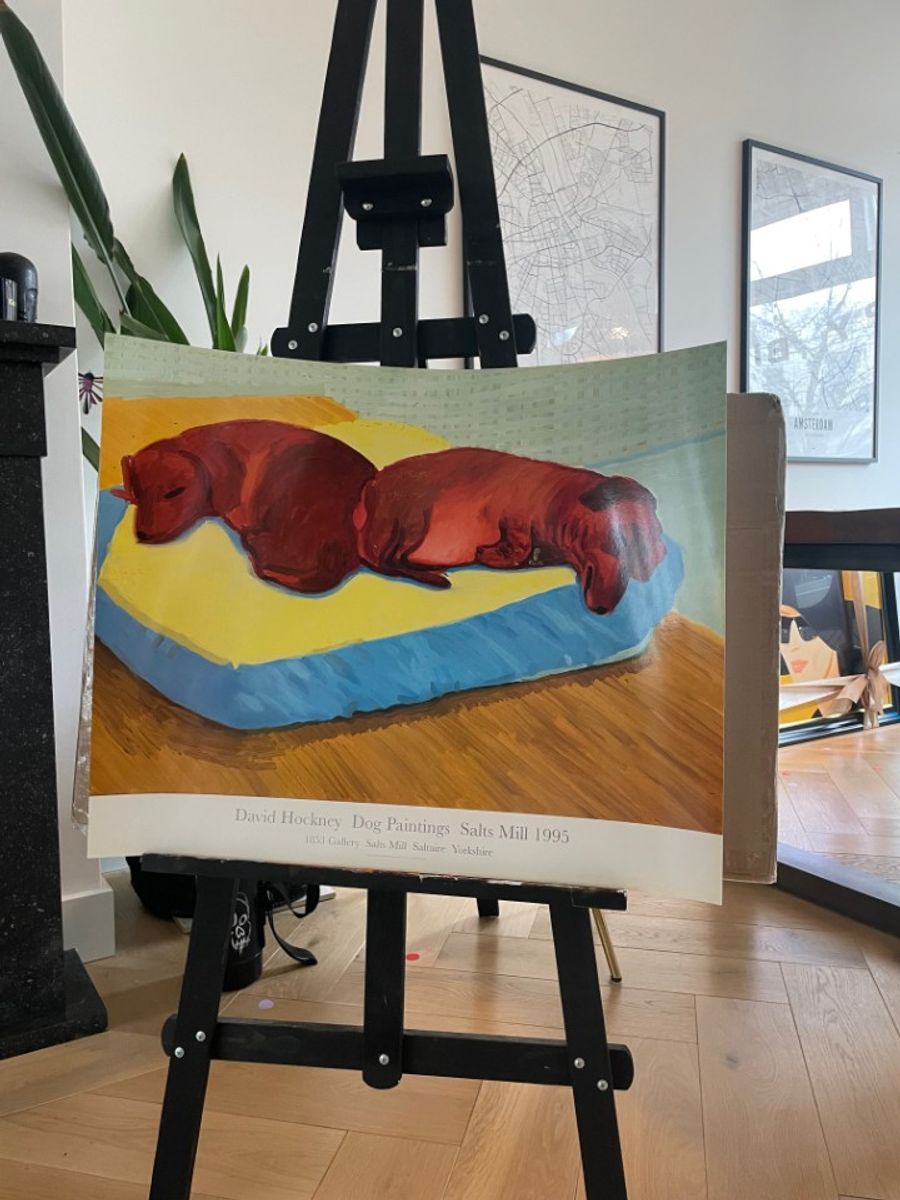 David Hockney, Dog Paintings 38 Salts Mill 1995. image 5