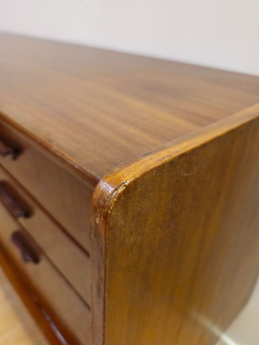 Vintage Teak Fineer Dressoir Lowboard Kast Kastje image 12