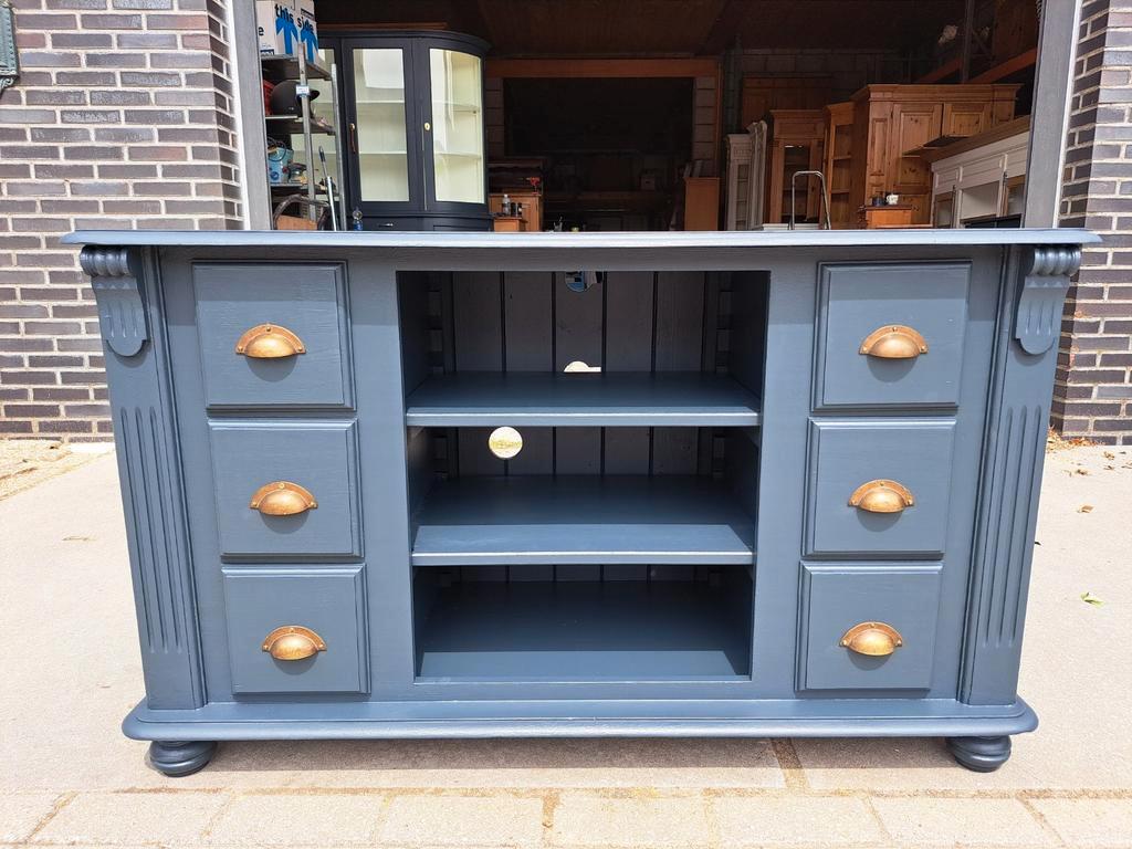 Grijze Grenen Ladekast Refurbished image 2