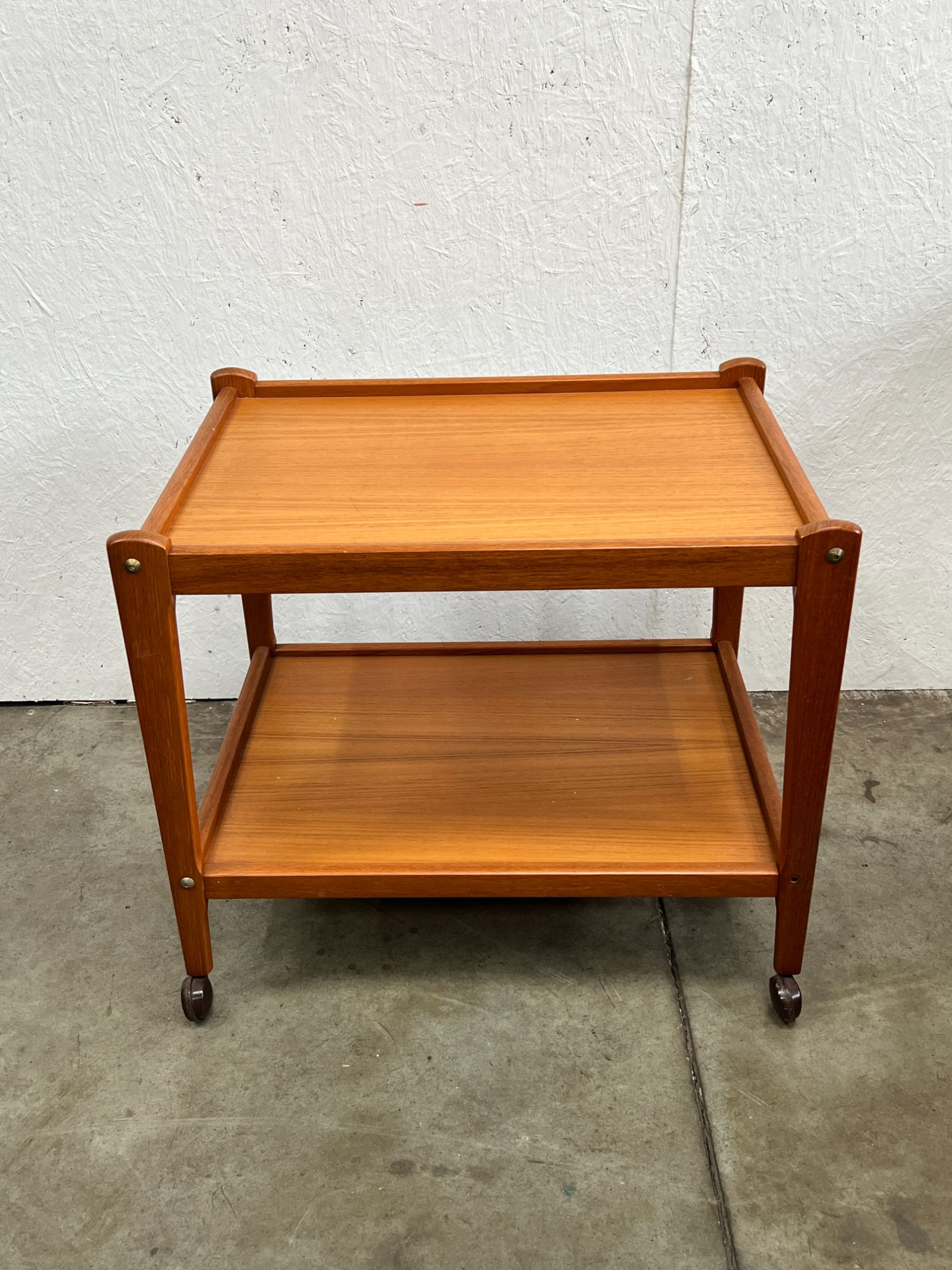 Vintage Deense Trolley / Bijzetmeubel, Teak, Brdr Furbo, 1960's image 2