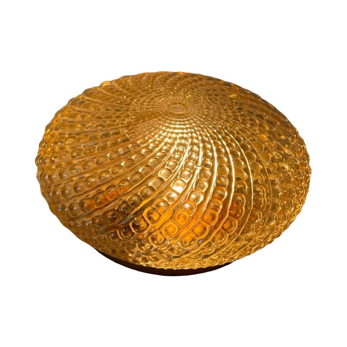 Ceiling Mounted (or Wall Mounted) Lamp With Pressed Glass - Sconce - Midcentury Modern image 8