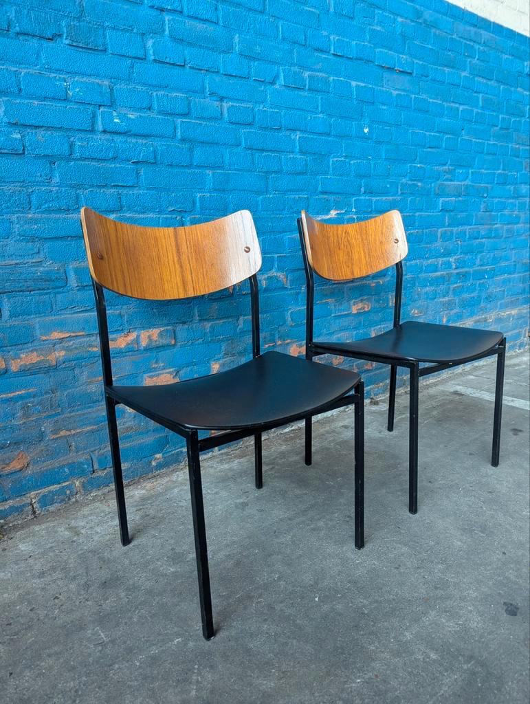 2x Vintage Industriële Stoelen, Italië 1960s image 5