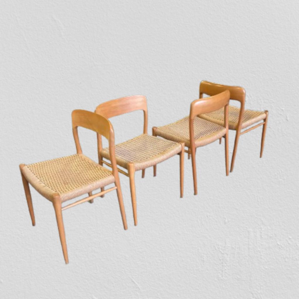 Set Van 8 Stoelen Niels Moller Voor Mollers Mobelfabrik image 17