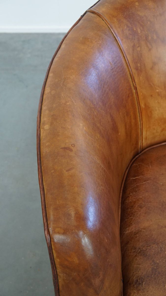 Geweldige, Unieke Vintage Schapenleren Design Fauteuil Van Bart van Bekhoven image 13