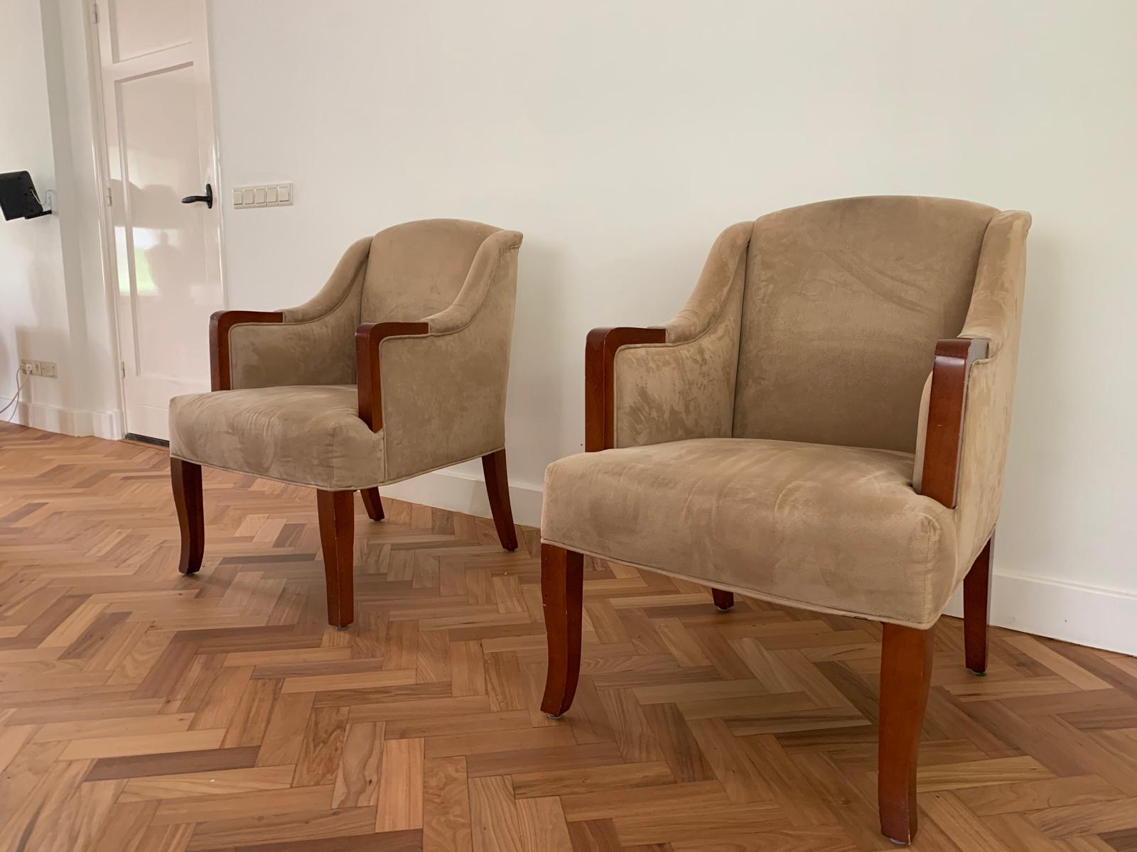 Chesterfield Club Chair Beige - Originele Vintage image 4