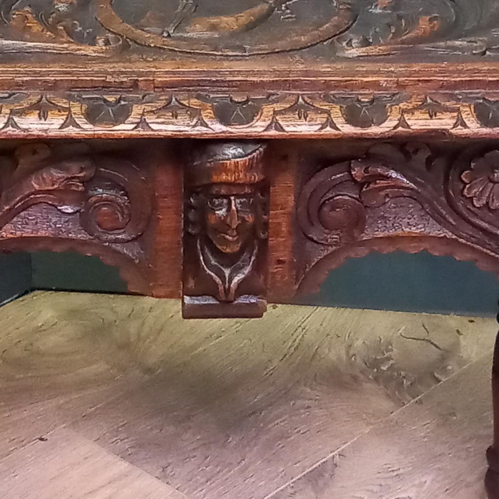 19e Eeuws Bedsteebankje C.q. -tafeltje image 10