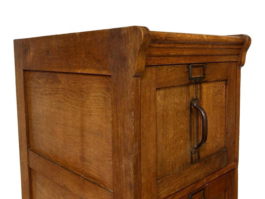 Antieke Oude Eiken Notariskast Eye Catcher Ladekast Jaren 30 image 4