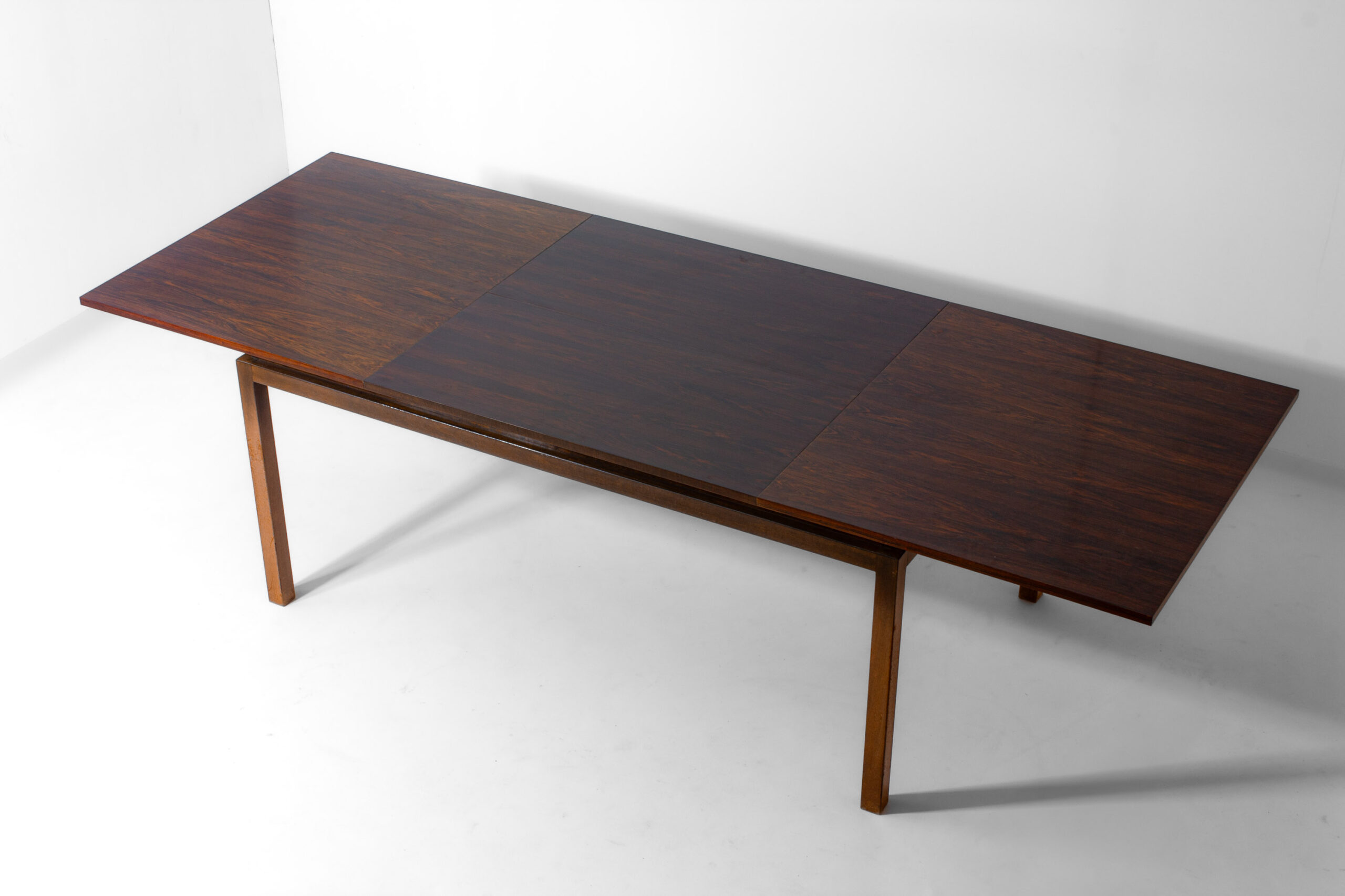 Mid-century Palissander Minimalistische Uittrekbare Eettafel Van Alfred Hendrickx, 1960 image 3