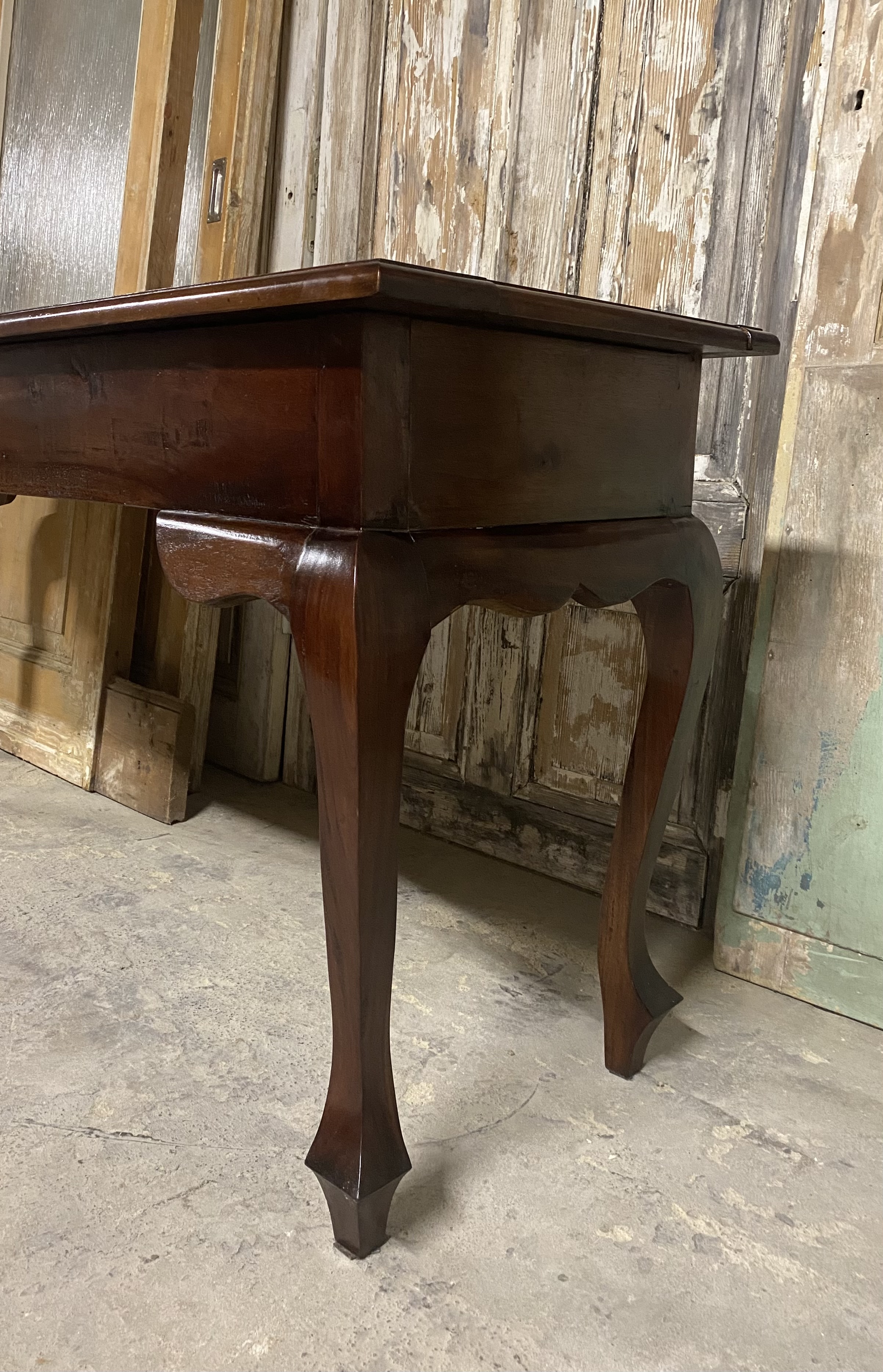 Oude Toonbank, Vitrine-tafel, Sidetable, Pronktafel. L 180cm image 7