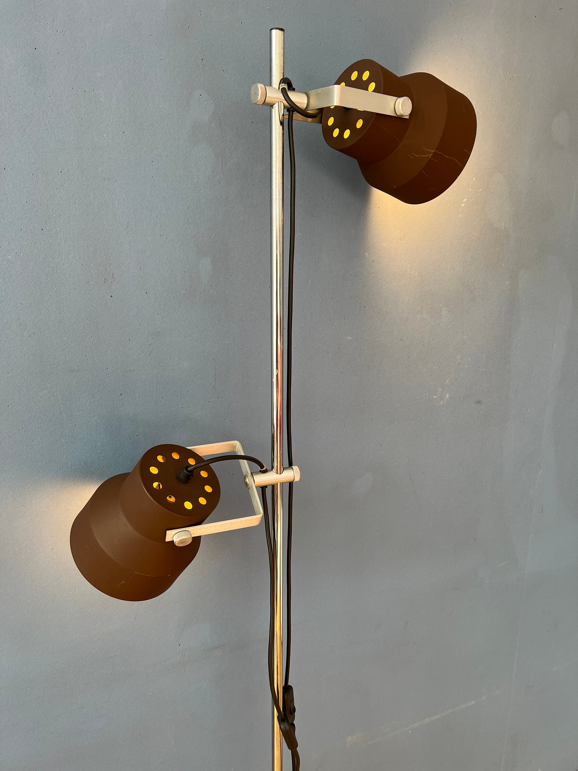 Bruine Anvia Mid Century Space Age Vloerlamp image 4