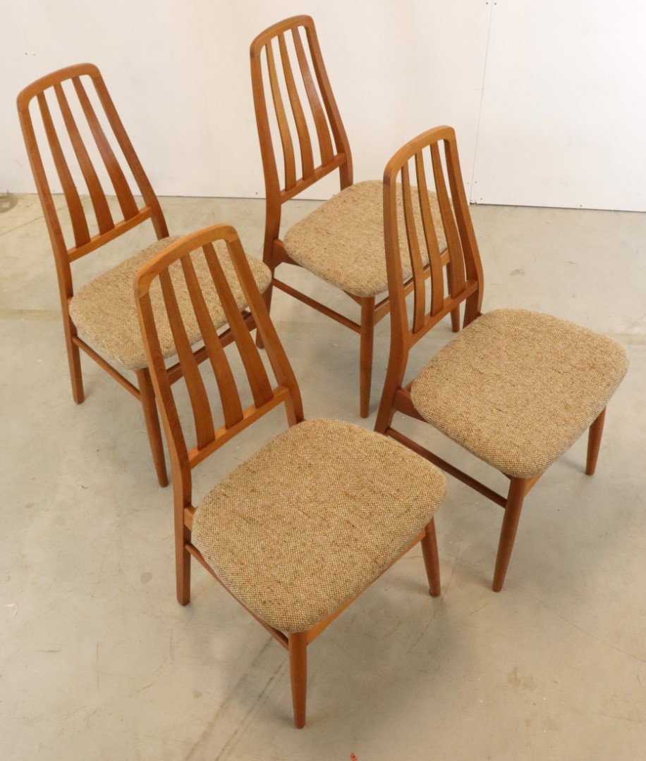 Set 4 Vamdrup Stoelen Eetkamerstoelen Vintage Deens image 6