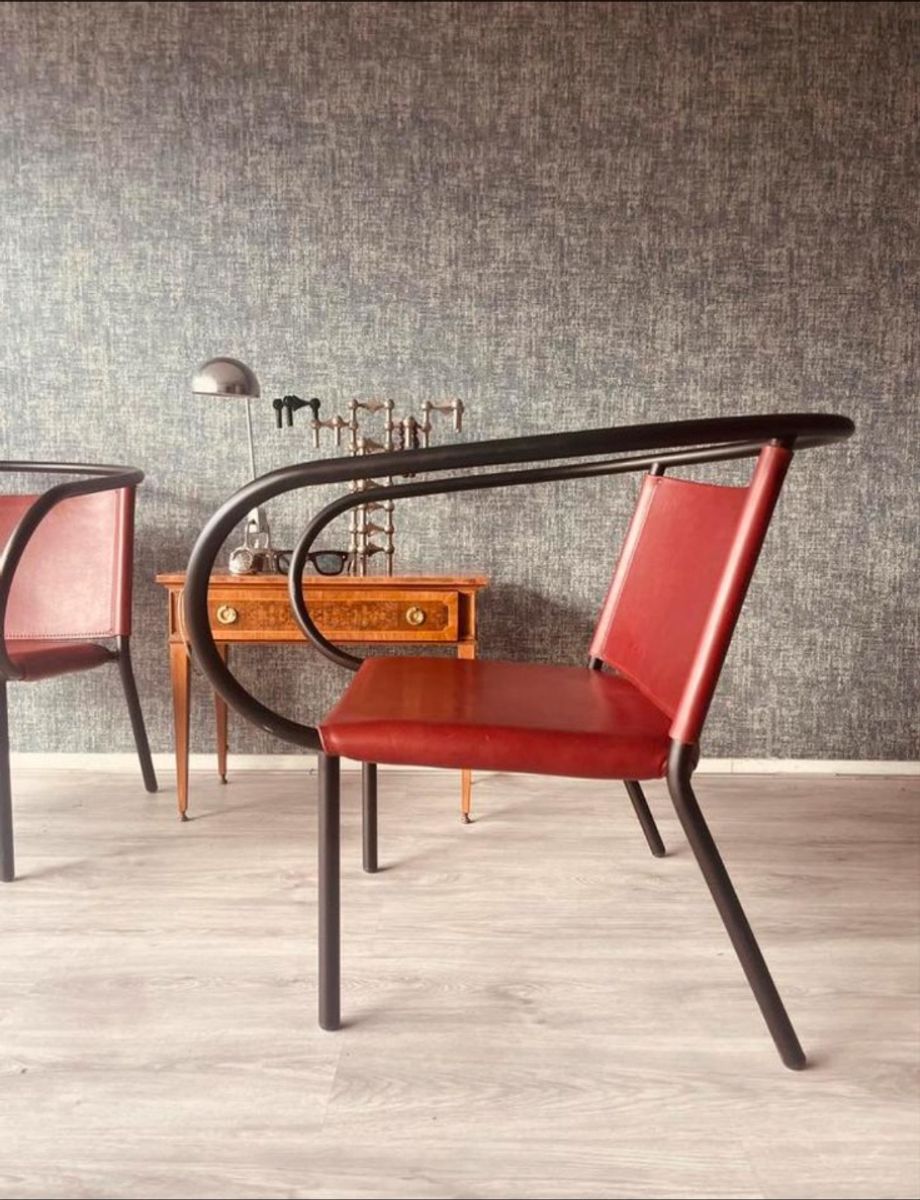 2x Danish Design- Afteroom Lounge Chair, Cognac Leather, Menu image 19