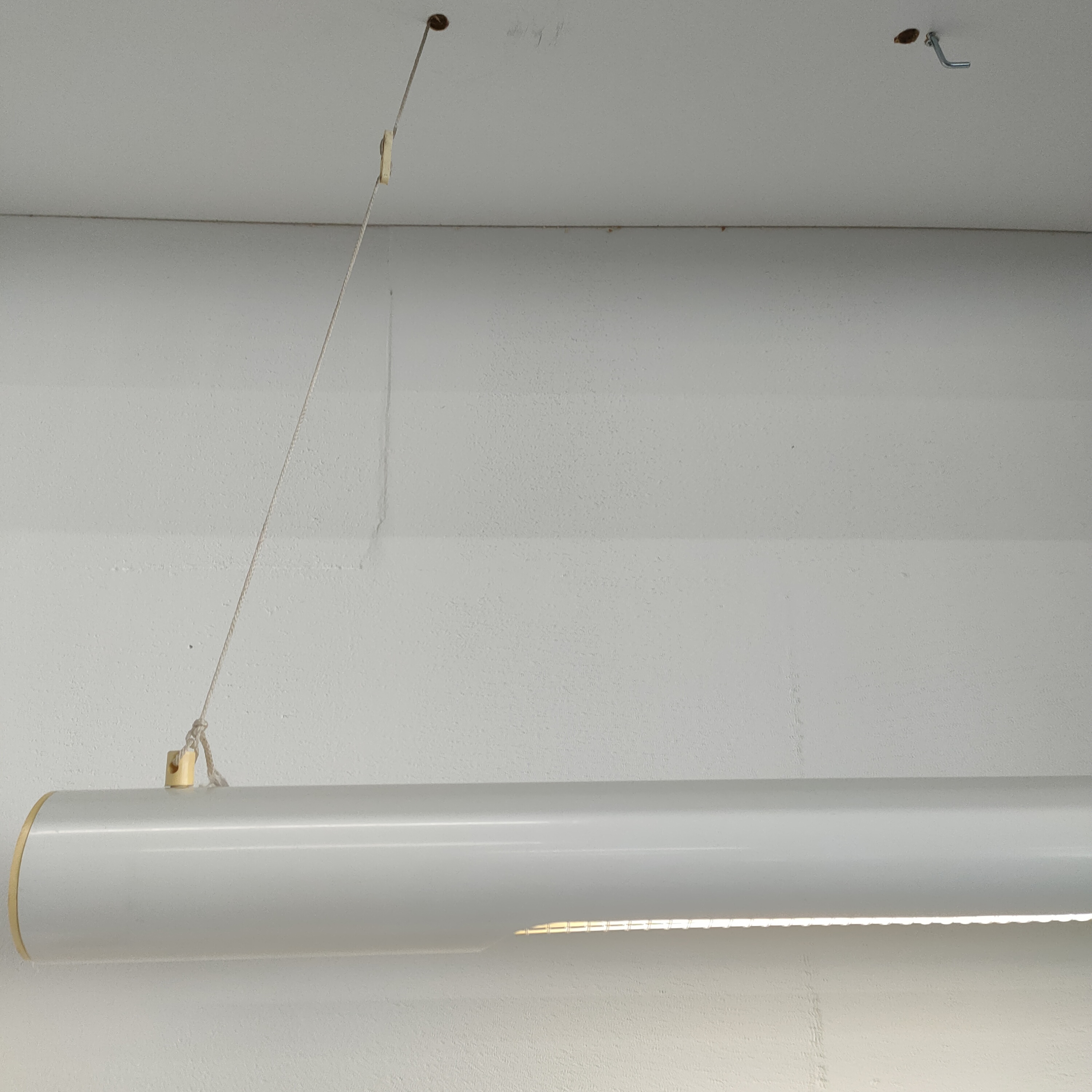 Massive Design Fluorescente Tube Lamp (jaren 70/80, Wit) image 3
