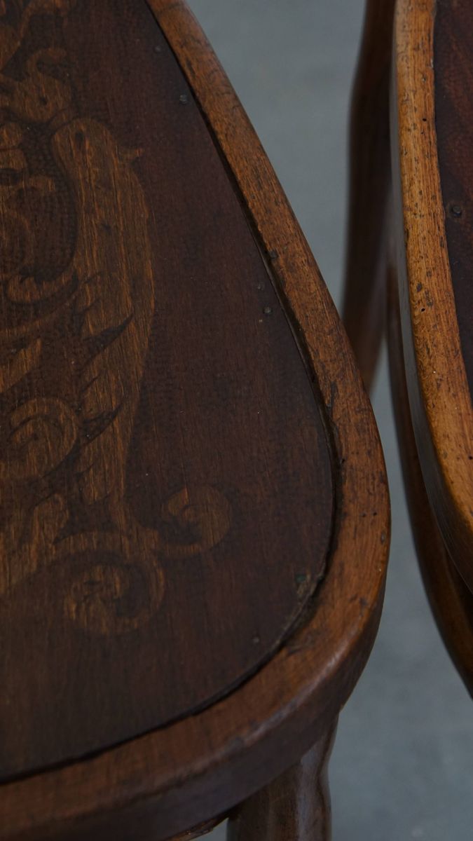 Set Van 2 Originele Jacob En Josef Kohn Bentwood Thonet Design Stoelen Uit Begin 20e Eeuw image 10