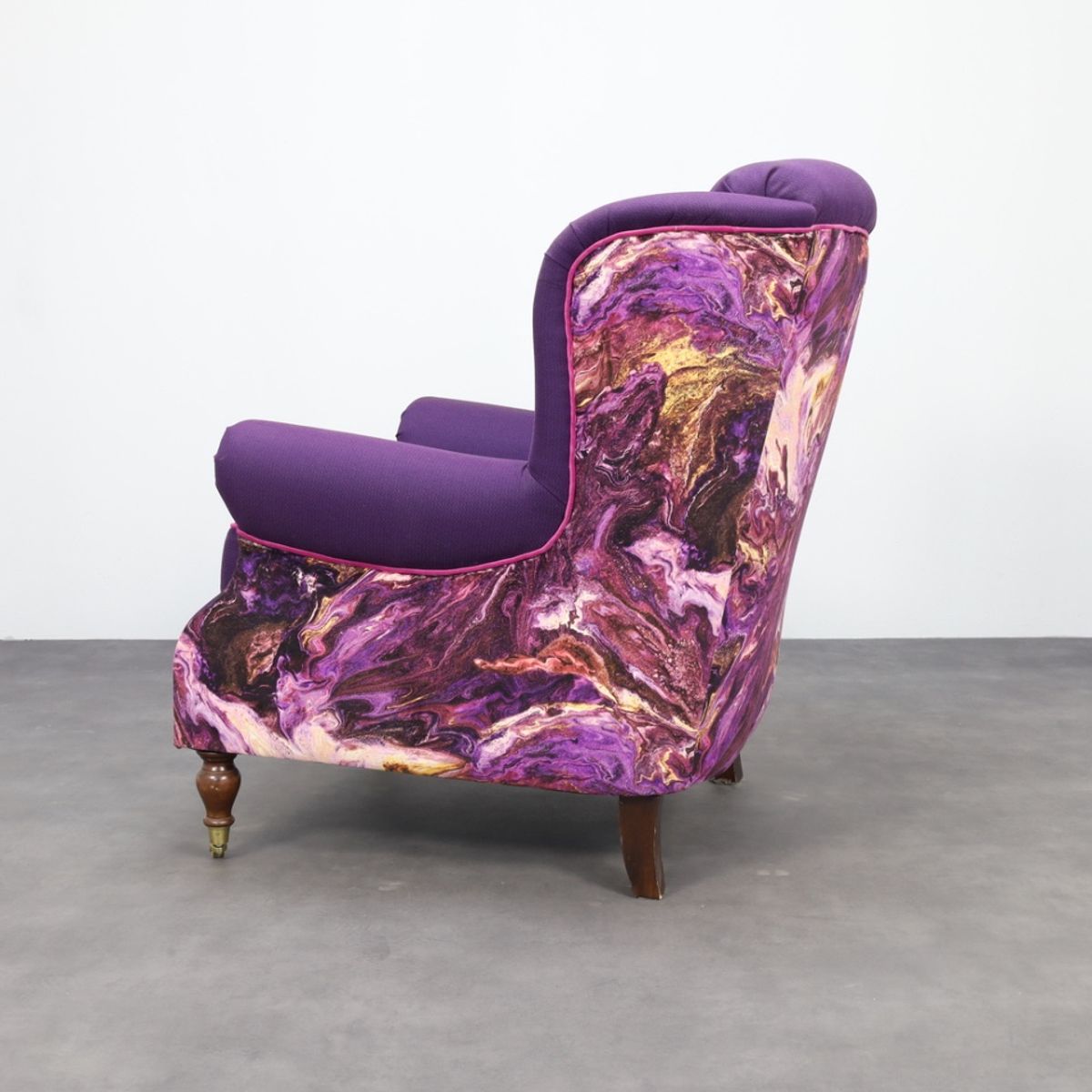 Classic Wing Chair In The Style Of Howard & Sons, 1960s image 7