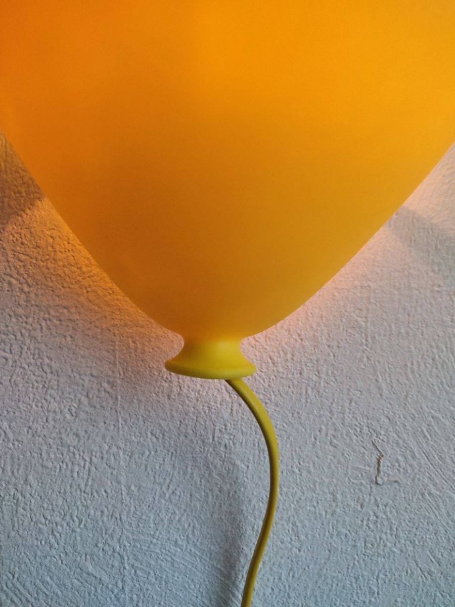 Vintage IKEA Drömminge Luchtballon Ballon Lamp Wandlamp Geel image 3