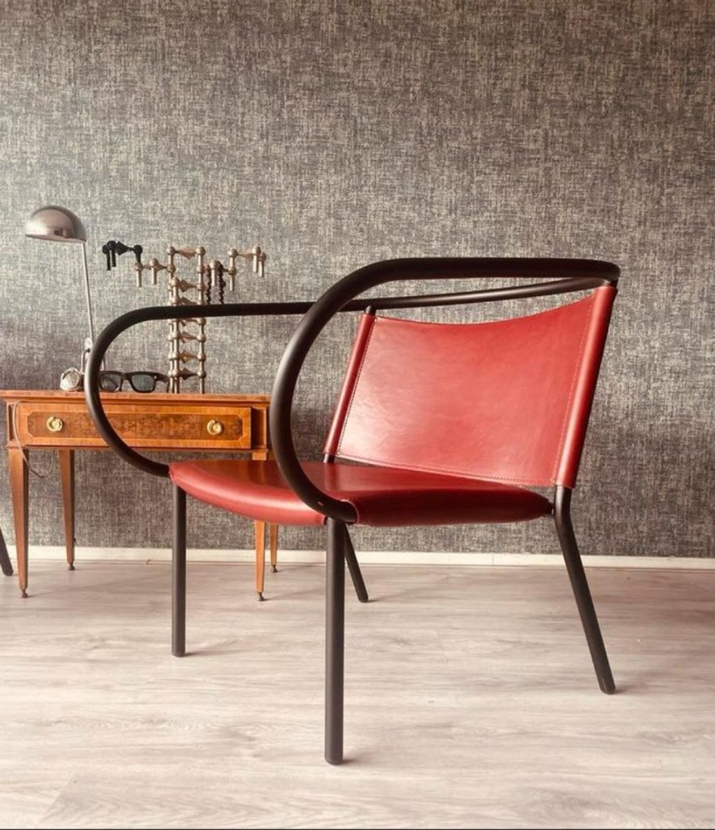 2x Danish Design- Afteroom Lounge Chair, Cognac Leather, Menu image 2