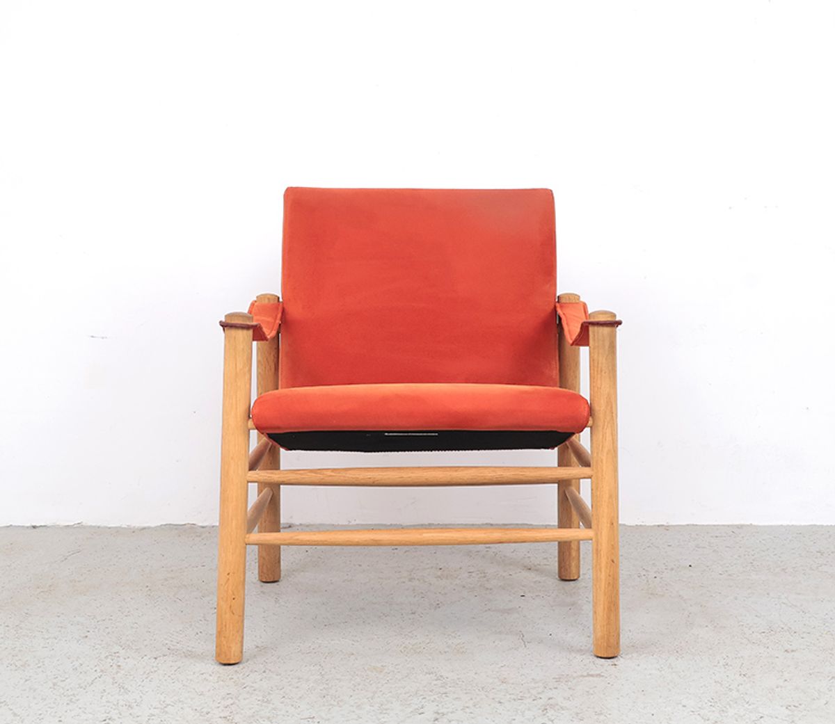 Safari Stoelen Van Eikenhout, Skipper Møbler 1980s image 6