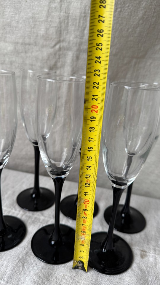 6X Champagne Flute, Zwart, Luminarc image 3