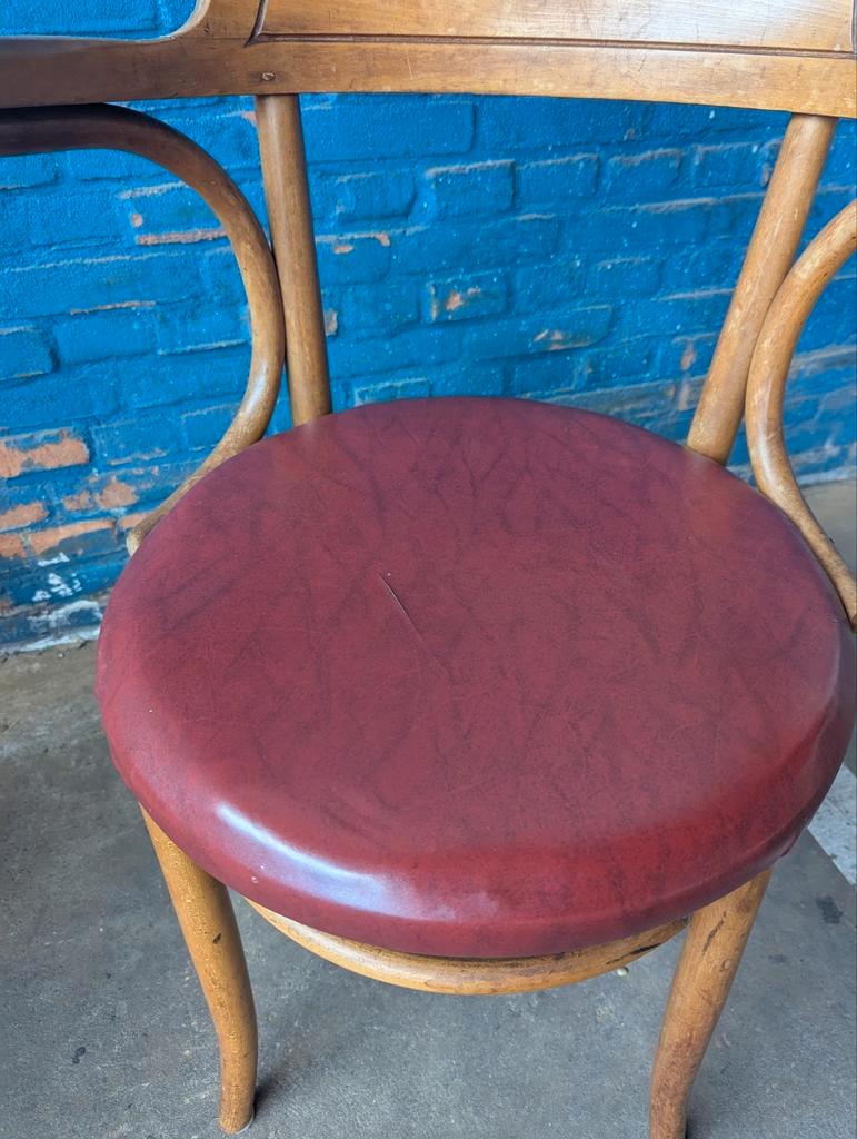 2 Art Nouveau Bentwood Chairs Thonet Stijl image 6